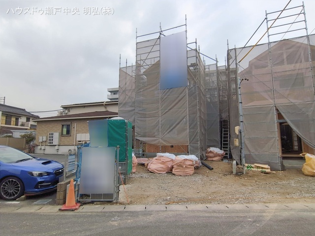 愛知県尾張旭市旭前町１丁目の新築戸建て上棟写真 2026年2月26日撮影