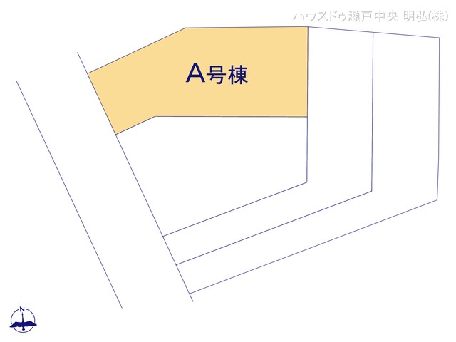 愛知県尾張旭市旭前町１丁目の新築戸建て全体区画図 ※図面と異なる場合は現況を優先