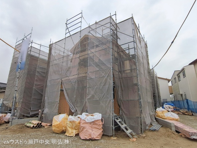 愛知県尾張旭市旭前町１丁目の新築戸建て上棟写真 2026年2月26日撮影