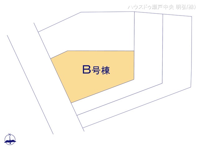 愛知県尾張旭市旭前町１丁目の新築戸建て全体区画図 ※図面と異なる場合は現況を優先
