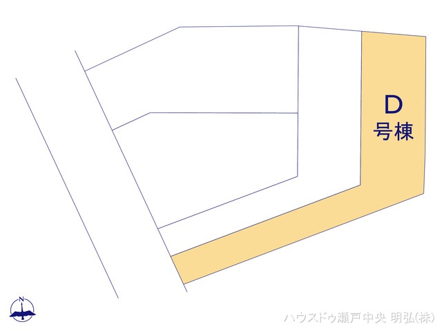 愛知県尾張旭市旭前町１丁目の新築戸建て全体区画図 ※図面と異なる場合は現況を優先