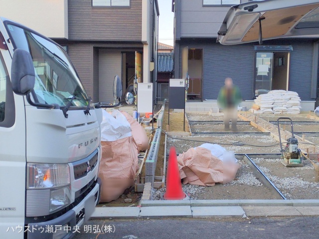 愛知県瀬戸市さつき台２丁目の新築戸建て外構写真 2025年12月14日撮影