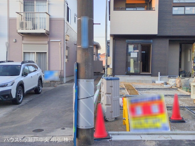 愛知県瀬戸市さつき台２丁目の新築戸建て外構写真 2025年12月14日撮影