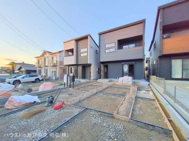 愛知県瀬戸市さつき台２丁目の新築戸建て外構写真 2025年12月14日撮影