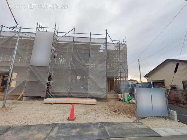 愛知県尾張旭市東印場町二反田の新築戸建て上棟写真 2026年1月26日撮影