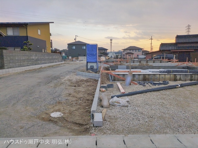 愛知県尾張旭市東印場町二反田の新築戸建て基礎写真 2026年1月4日撮影