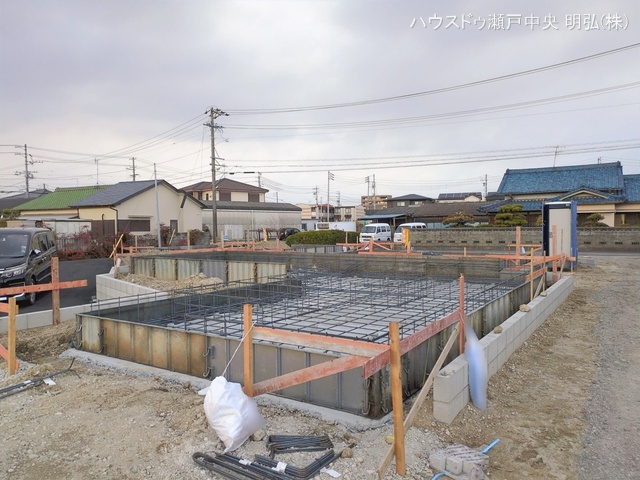 愛知県尾張旭市東印場町二反田の新築戸建て基礎写真 2026年1月4日撮影