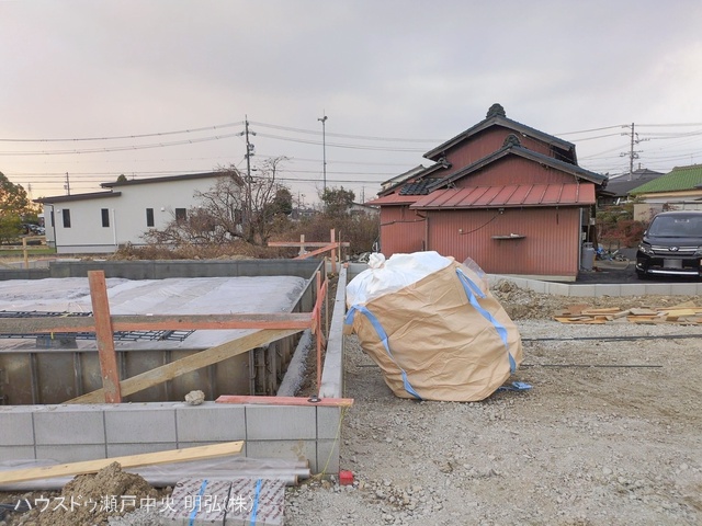 愛知県尾張旭市東印場町二反田の新築戸建て基礎写真 2026年1月4日撮影