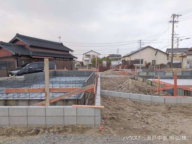 愛知県尾張旭市東印場町二反田の新築戸建て基礎写真 2026年1月4日撮影
