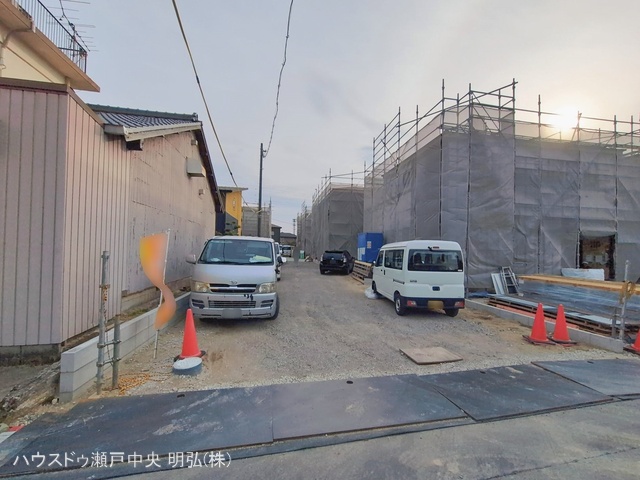 愛知県尾張旭市東印場町二反田の新築戸建てシート写真 2026年2月15日撮影