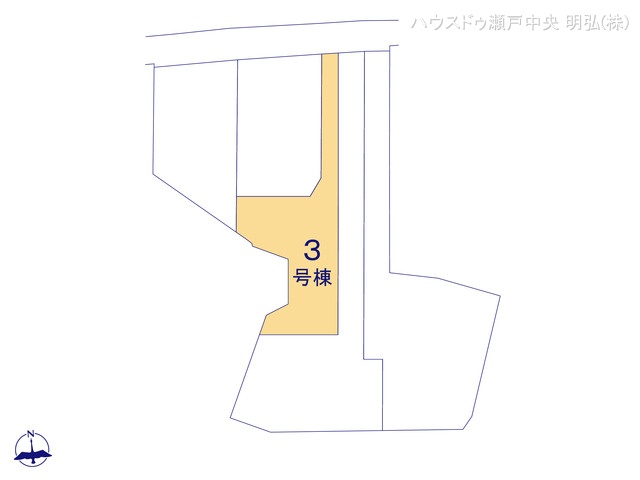 愛知県尾張旭市東印場町二反田の新築戸建て全体区画図 ※図面と異なる場合は現況を優先
