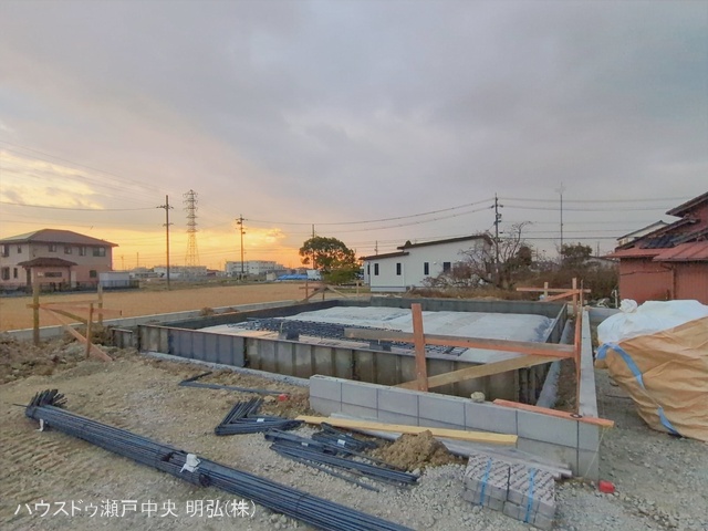 愛知県尾張旭市東印場町二反田の新築戸建て基礎写真 2026年1月4日撮影