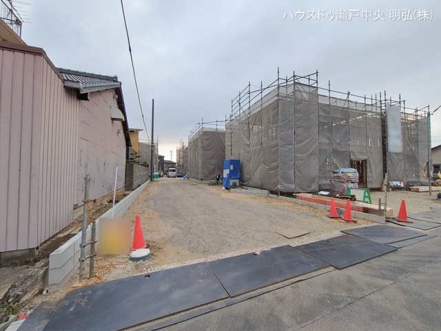 愛知県尾張旭市東印場町二反田の新築戸建て上棟写真 2026年1月26日撮影