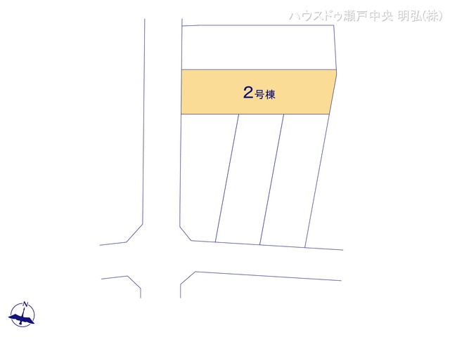 愛知県瀬戸市西寺山町の新築戸建て全体区画図 ※図面と異なる場合は現況を優先