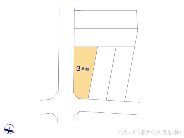愛知県瀬戸市西寺山町の新築戸建て全体区画図 ※図面と異なる場合は現況を優先