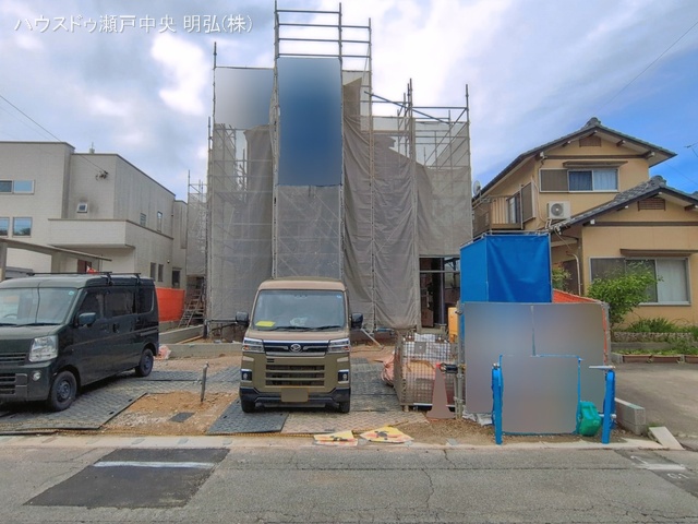 愛知県瀬戸市窯町の新築戸建てシート写真 2026年4月20日撮影