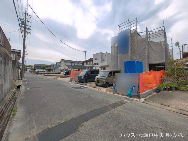 愛知県瀬戸市窯町の新築戸建てシート写真 2026年4月20日撮影
