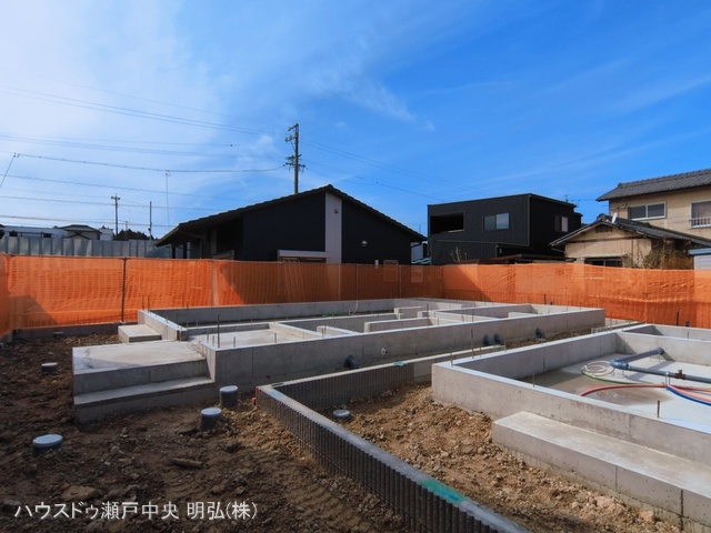 愛知県瀬戸市窯町の新築戸建て基礎写真 2026年3月8日撮影
