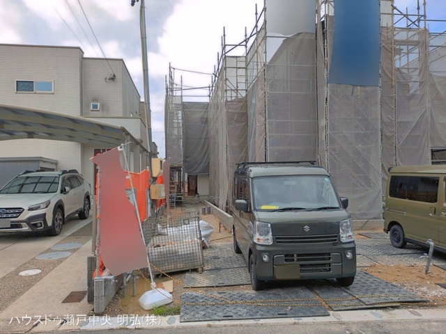 愛知県瀬戸市窯町の新築戸建てシート写真 2026年4月20日撮影