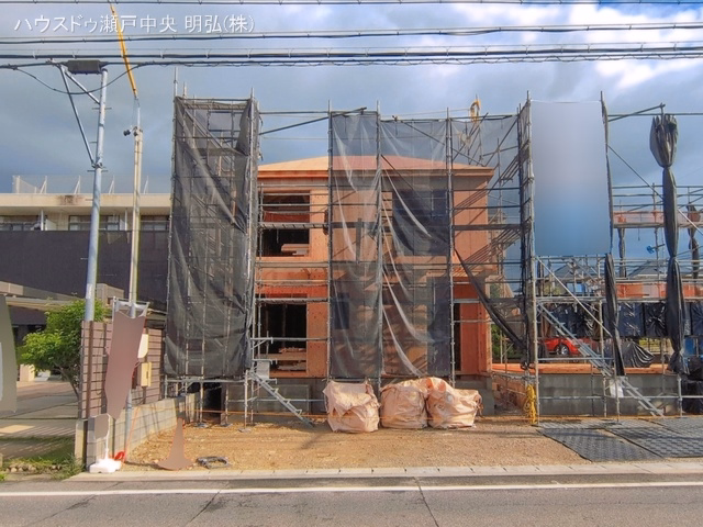 愛知県尾張旭市晴丘町池上の新築戸建て上棟写真 2026年5月21日撮影