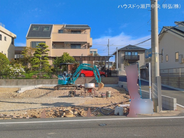 愛知県尾張旭市晴丘町池上の新築戸建て更地・土地写真 2026年4月12日撮影