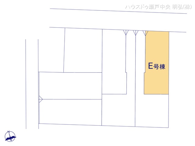 愛知県瀬戸市東吉田町の新築戸建て全体区画図 ※図面と異なる場合は現況を優先