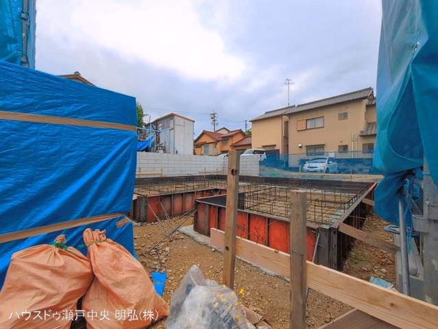 愛知県瀬戸市東吉田町の新築戸建てシート写真 2026年6月8日撮影