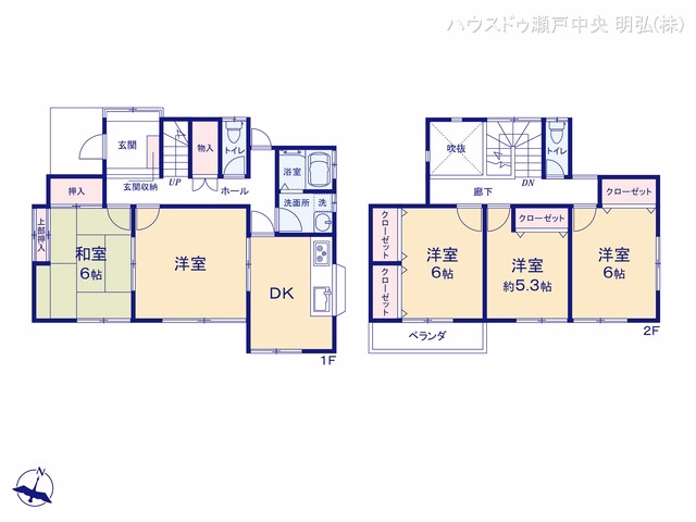 尾張旭市東本地ケ原町4丁目 間取図