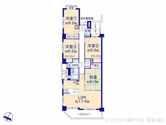 グローリアス藤ヶ丘北 間取図
