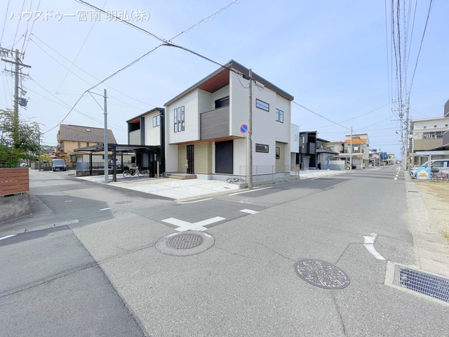 愛知県一宮市今伊勢町 本神戸字筋替の未入居 戸建て完成写真 2024年4月1日撮影