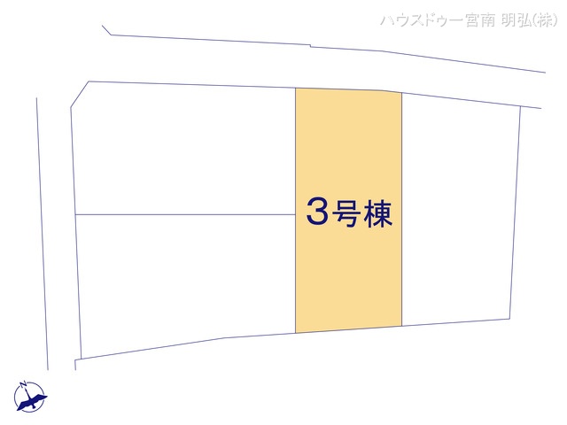 愛知県稲沢市平和町　法立北瀬古の新築戸建て全体区画図 ※図面と異なる場合は現況を優先