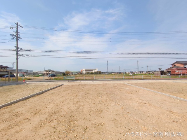 愛知県一宮市木曽川町　門間字南島海の新築戸建て更地・土地写真 2025年4月7日撮影