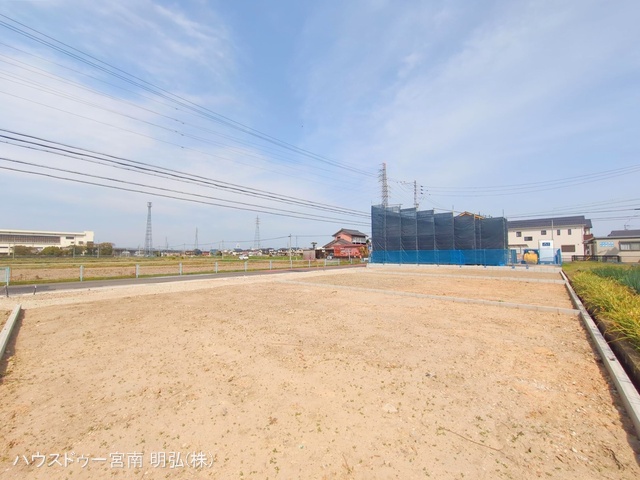 愛知県一宮市木曽川町　門間字南島海の新築戸建て更地・土地写真 2025年4月7日撮影