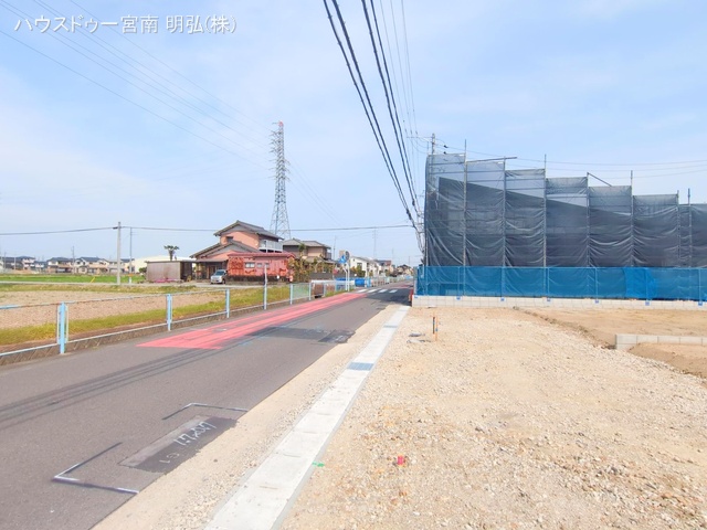 愛知県一宮市木曽川町　門間字南島海の新築戸建て更地・土地写真 2025年4月7日撮影