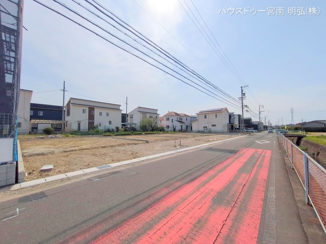 愛知県一宮市木曽川町　門間字南島海の新築戸建て更地・土地写真 2025年4月7日撮影