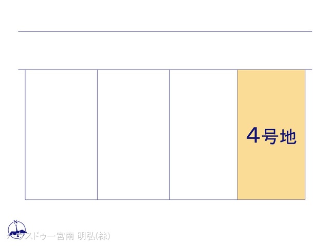 愛知県一宮市木曽川町　門間字南島海の新築戸建て全体区画図 ※図面と異なる場合は現況を優先