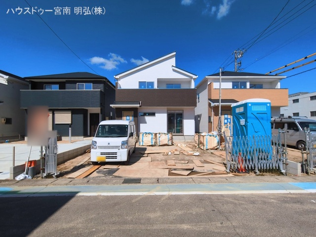 愛知県一宮市三条字山の新築戸建て外構写真 2026年3月9日撮影