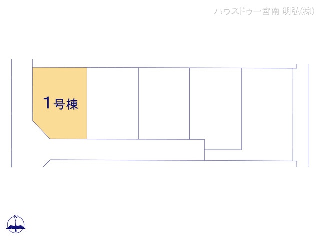 愛知県一宮市今伊勢町　馬寄字上畑田の新築戸建て全体区画図 ※図面と異なる場合は現況を優先