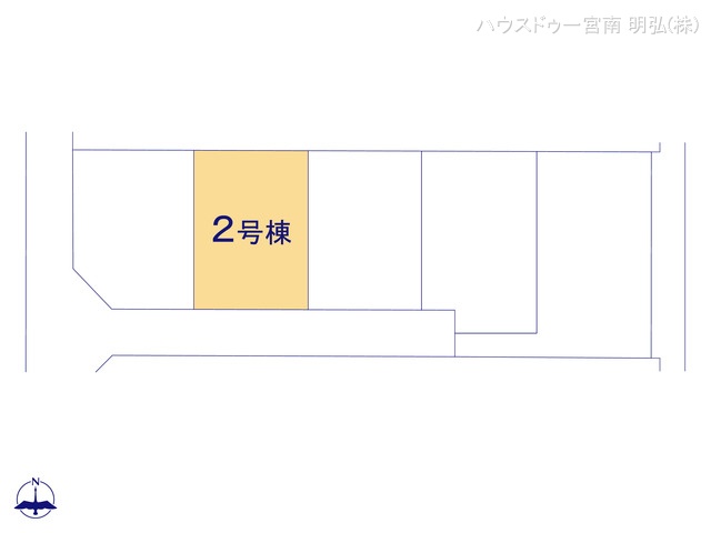 愛知県一宮市今伊勢町　馬寄字上畑田の新築戸建て全体区画図 ※図面と異なる場合は現況を優先