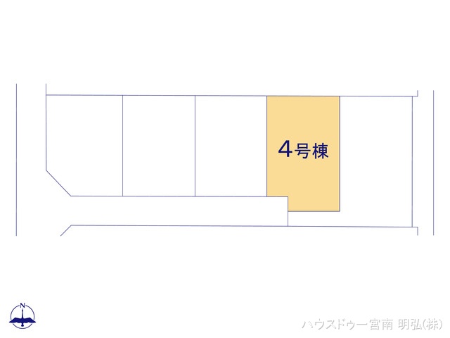 愛知県一宮市今伊勢町　馬寄字上畑田の新築戸建て全体区画図 ※図面と異なる場合は現況を優先