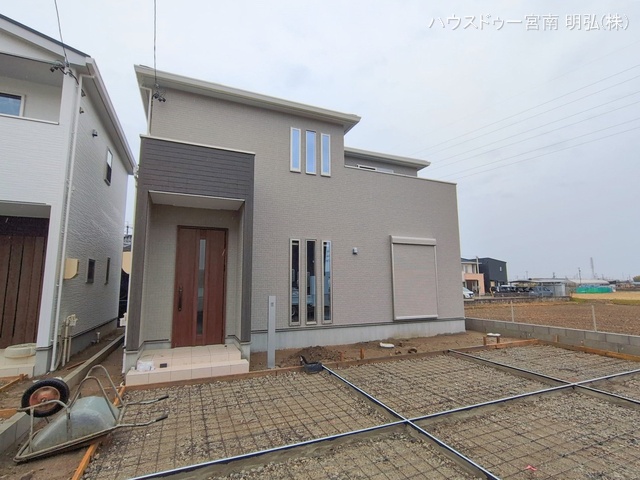 愛知県一宮市今伊勢町　馬寄字上畑田の新築戸建て外構写真 2026年2月24日撮影