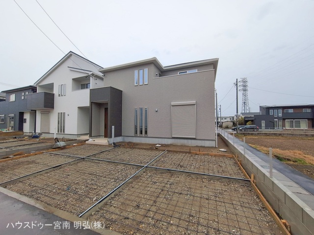 愛知県一宮市今伊勢町　馬寄字上畑田の新築戸建て外構写真 2026年2月24日撮影