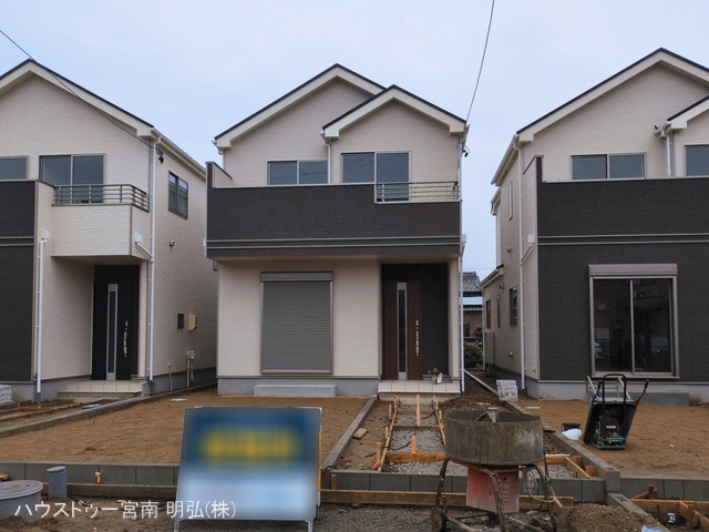 愛知県一宮市浅井町 大日比野字東屋敷の新築戸建て外構写真 2026年3月2日撮影