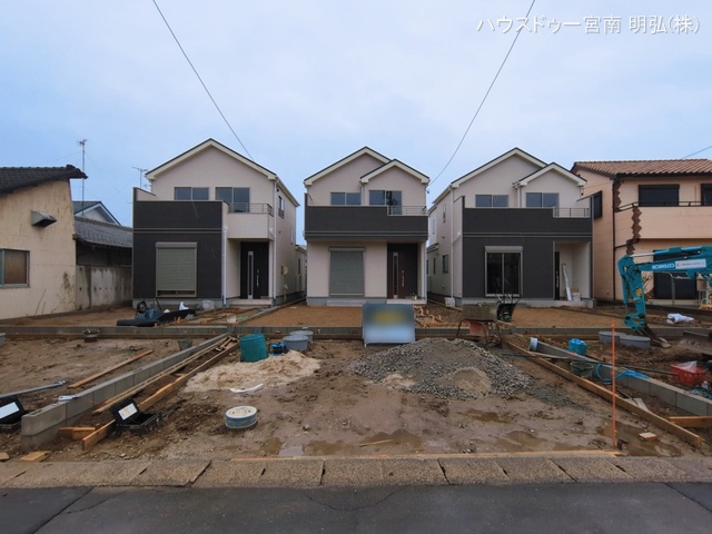 愛知県一宮市浅井町 大日比野字東屋敷の新築戸建て外構写真 2026年3月2日撮影