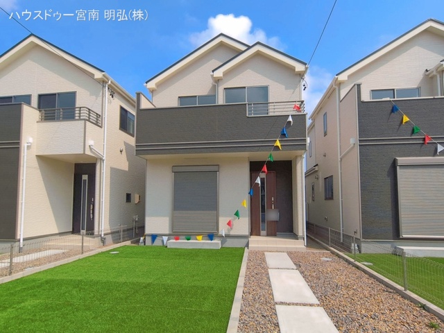 愛知県一宮市浅井町　大日比野字東屋敷の新築戸建て完成写真 2026年3月29日撮影