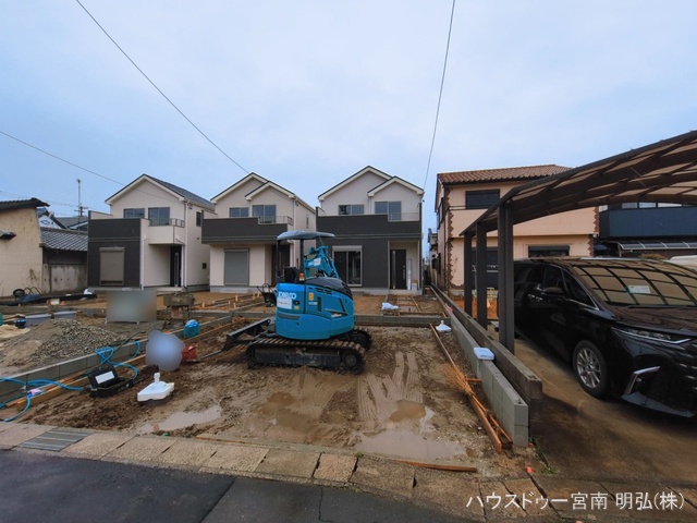 愛知県一宮市浅井町　大日比野字東屋敷の新築戸建て外構写真 2026年3月2日撮影