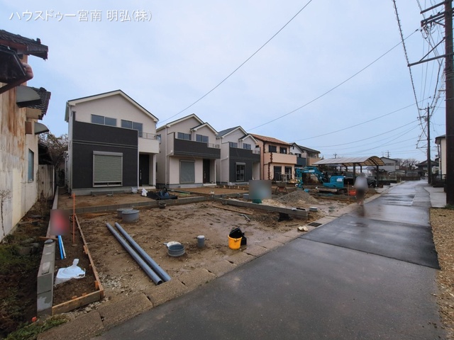 愛知県一宮市浅井町　大日比野字東屋敷の新築戸建て外構写真 2026年3月2日撮影