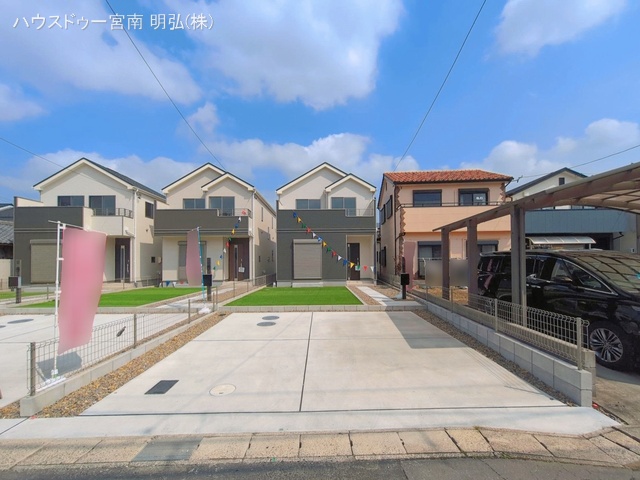 愛知県一宮市浅井町　大日比野字東屋敷の新築戸建て完成写真 2026年3月29日撮影