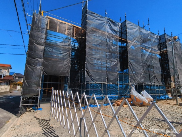 愛知県稲沢市田代1丁目の新築戸建て上棟写真 2026年3月9日撮影