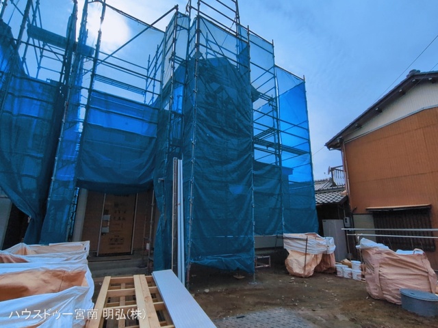 愛知県一宮市北方町 北方字中土取の新築戸建てシート写真 2026年3月1日撮影